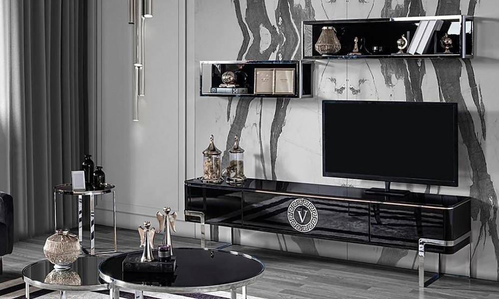 Versace Luxury Tv Ünitesi Modern TV Ünitesi