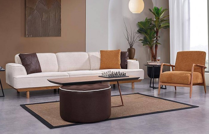 Minotti Ahşap Koltuk Takımı