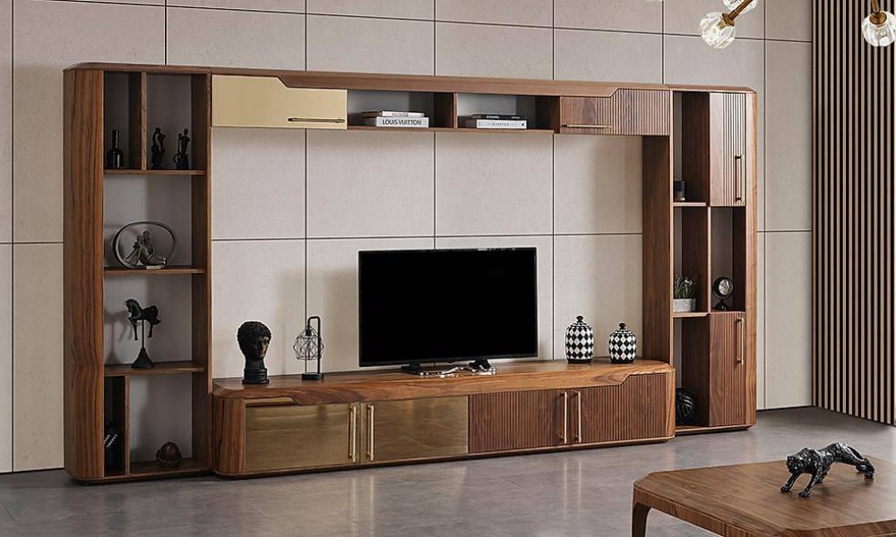 Ahşap Modern Tv Ünitesi Modern TV Ünitesi