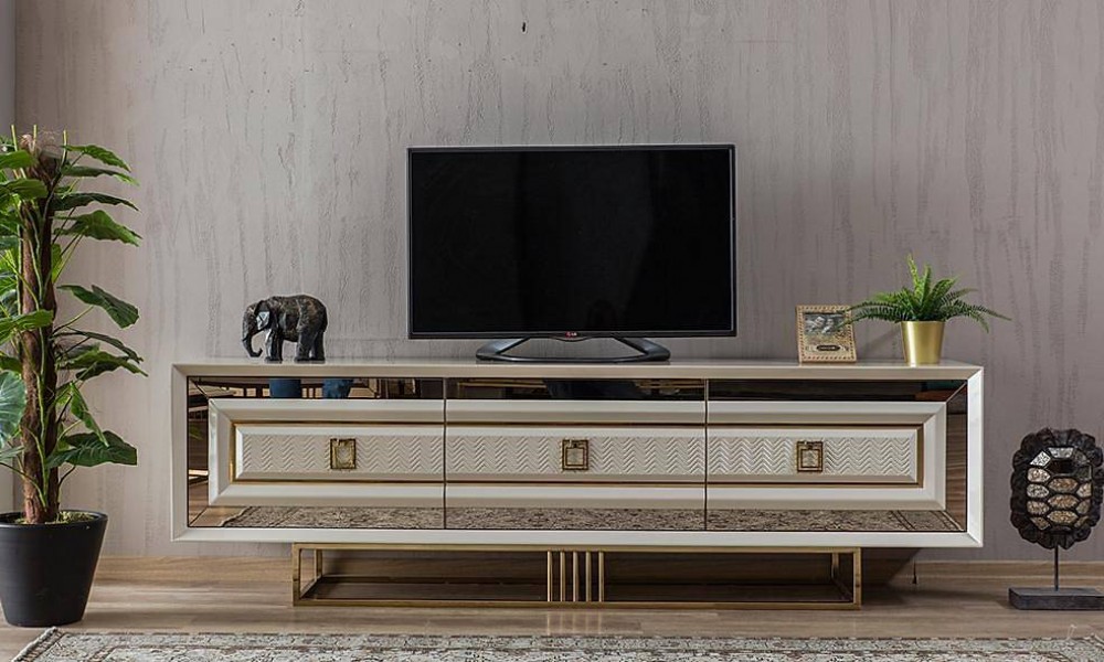 Işıltı Luxury Ekru Tv SehpasıAvangarde TV Ünitesi