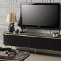 Mood Siyah Gold Tv Sehpası Modern TV Ünitesi