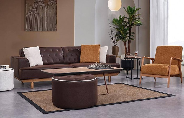 Minotti Ahşap Koltuk Takımı