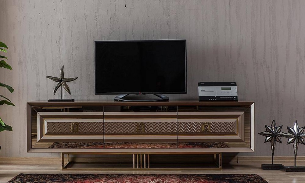 Işıltı Luxury Tv Sehpası V2Avangarde TV Ünitesi