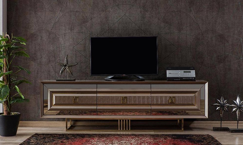 Işıltı Luxury Tv Sehpası V2Avangarde TV Ünitesi