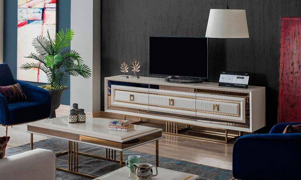 Işıltı Luxury Ekru Tv SehpasıAvangarde TV Ünitesi