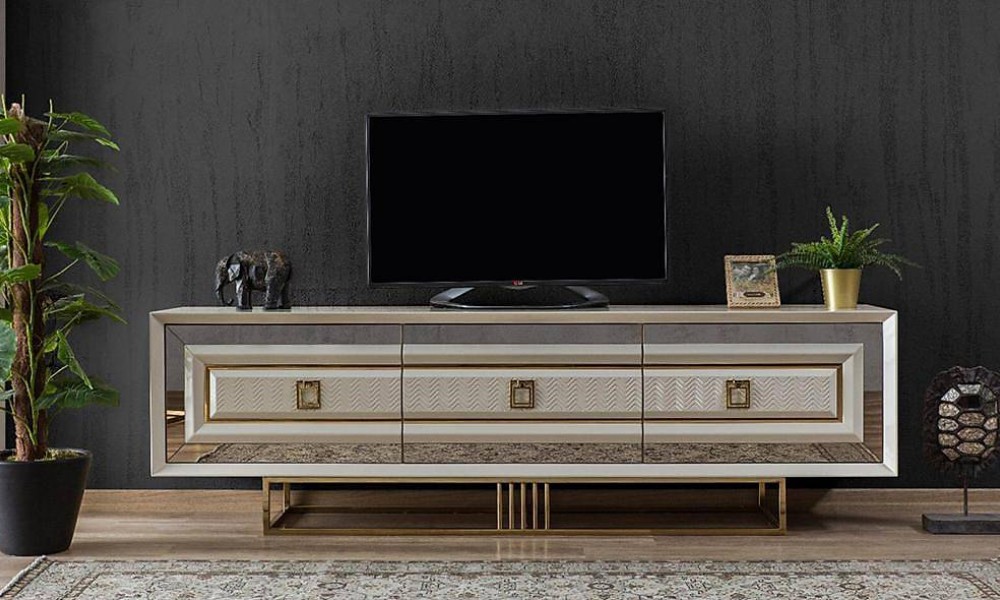 Işıltı Luxury Ekru Tv SehpasıAvangarde TV Ünitesi