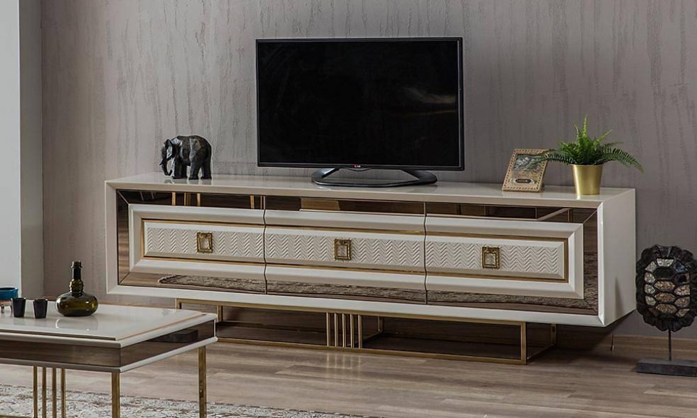 Işıltı Luxury Ekru Tv SehpasıAvangarde TV Ünitesi