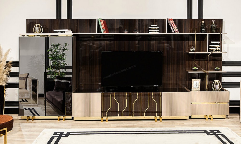 Vitra Luxury Tv ÜnitesiAhşap TV Ünitesi