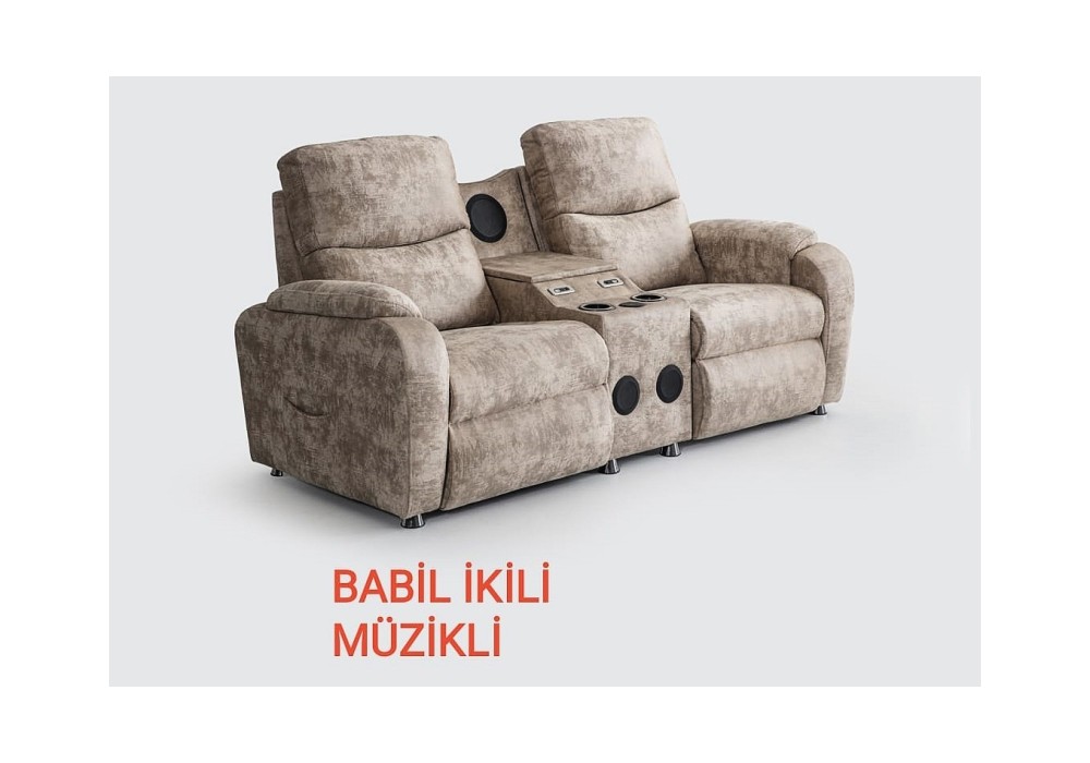 Babil Müzikli İkili Koltuk