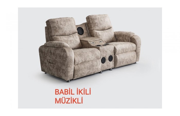 Babil Müzikli İkili Koltuk