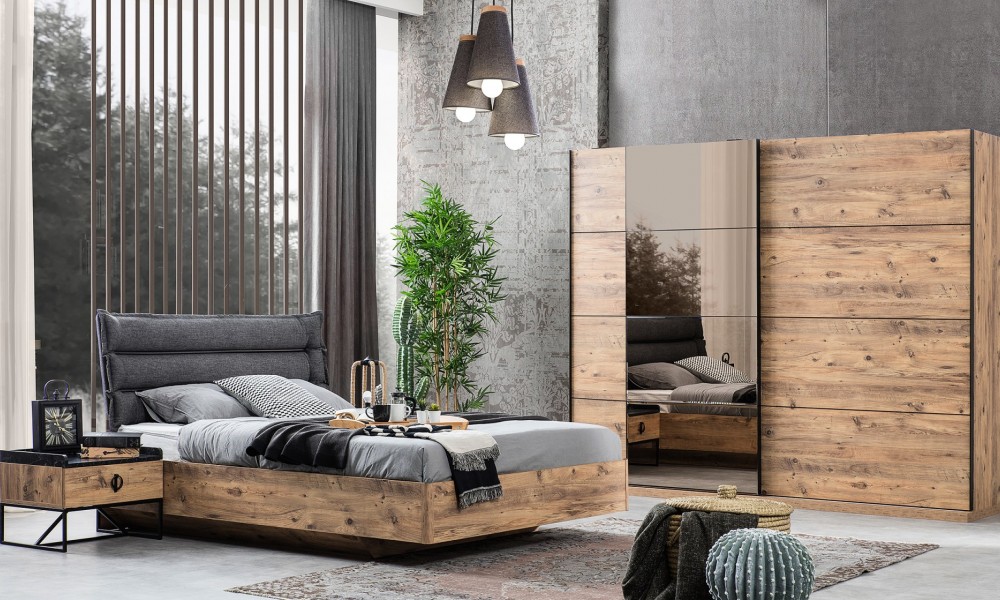 Loft Metal Yatak Odası TakımıModern Yatak Odası