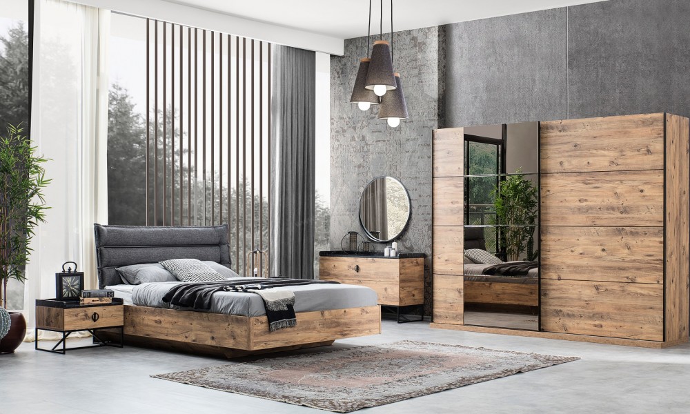 Loft Metal Yatak Odası TakımıModern Yatak Odası