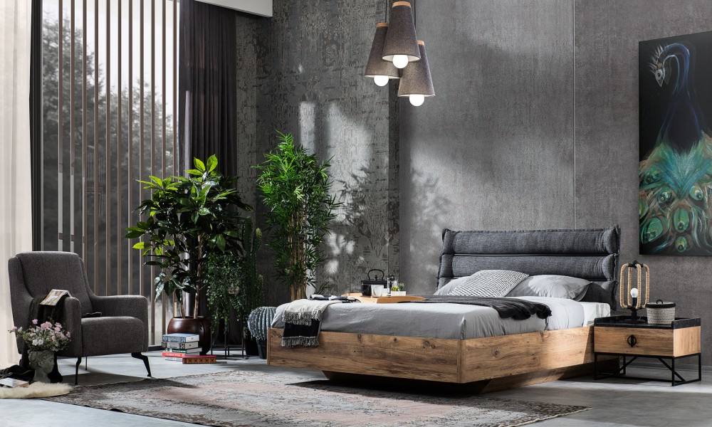 Loft Metal Yatak Odası TakımıModern Yatak Odası