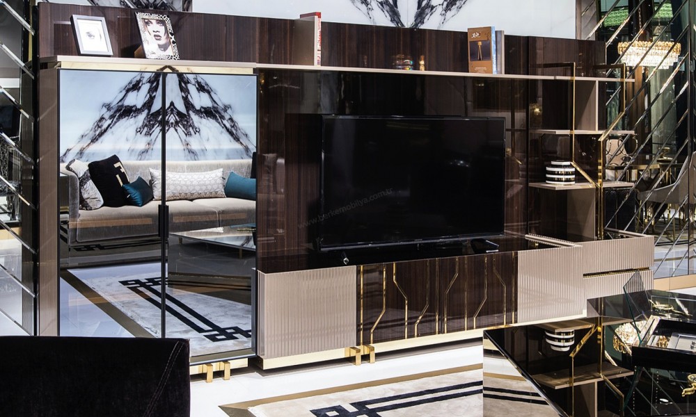 Vitra Luxury Tv ÜnitesiAhşap TV Ünitesi