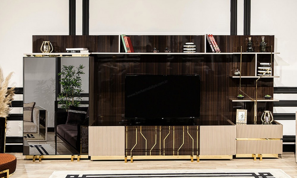 Vitra Luxury Tv ÜnitesiAhşap TV Ünitesi