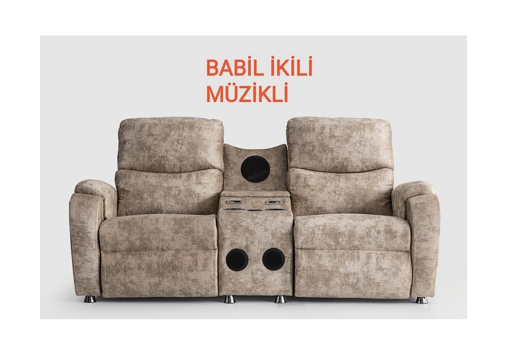 Babil Müzikli İkili Koltuk