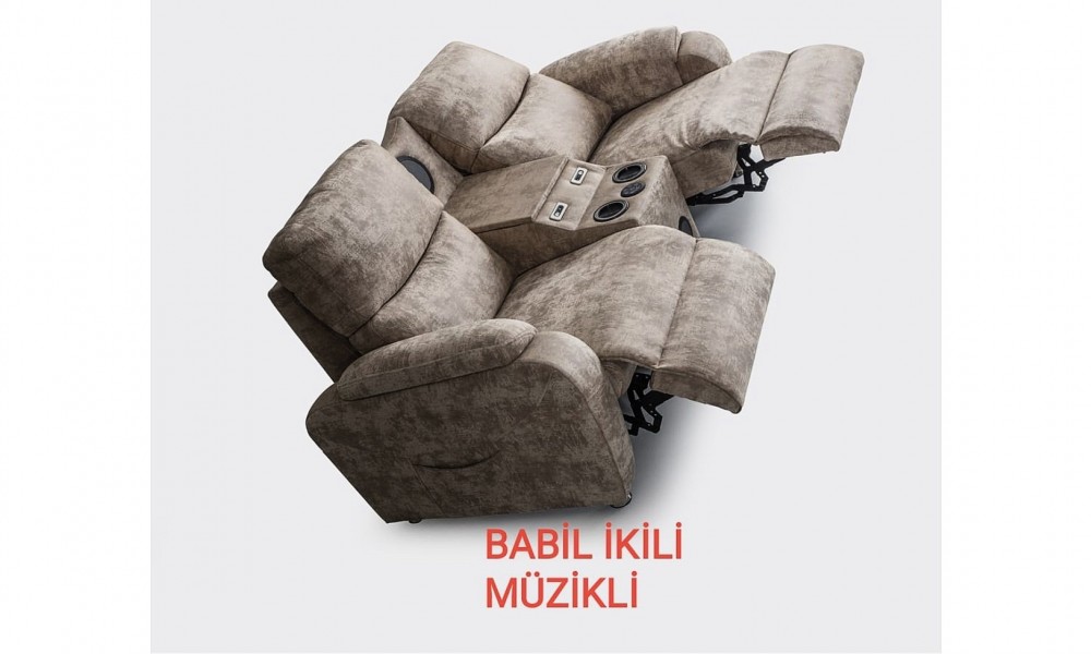 Babil Müzikli İkili KoltukDinlenme Koltuk