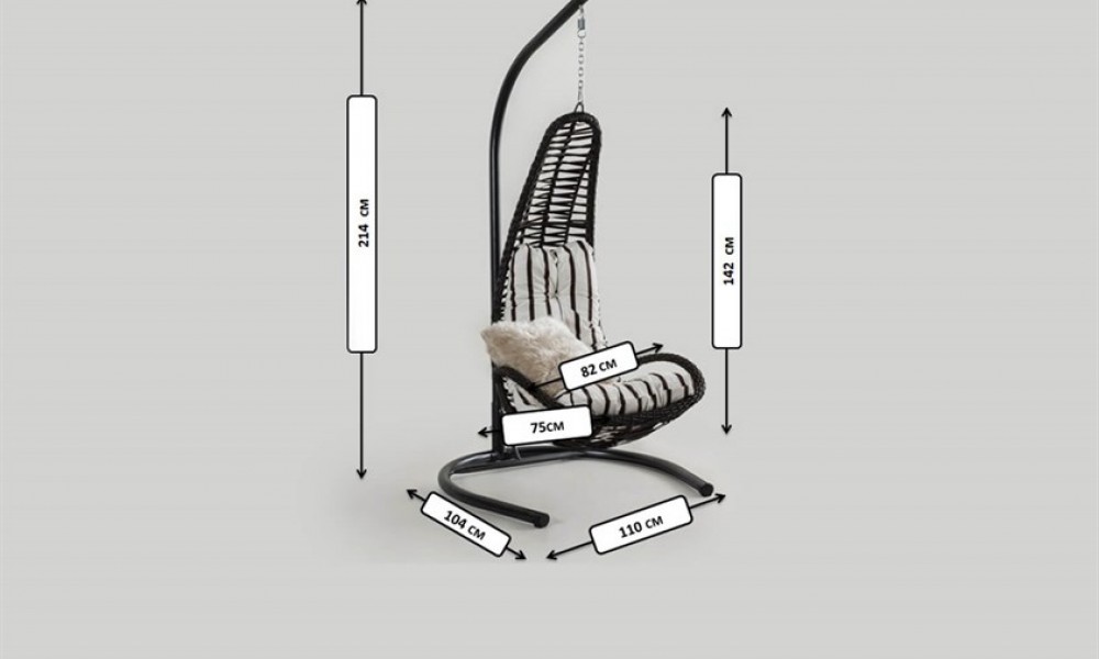 Rattan Bahçe - Balkon Salıncağı - Zebra Minder CV-01 SalıncakSalıncak