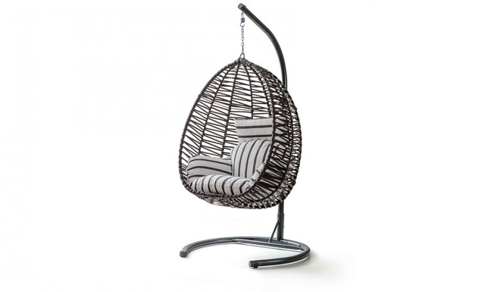 Rattan Bahçe - Balkon Salıncağı Kahve - Zebra Minder CV-02 SalıncakSalıncak