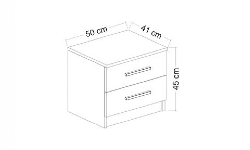 Kale210 Yatak Odası Takımı, Beyaz, 3 Kapaklı, Set 3Modern Yatak Odası