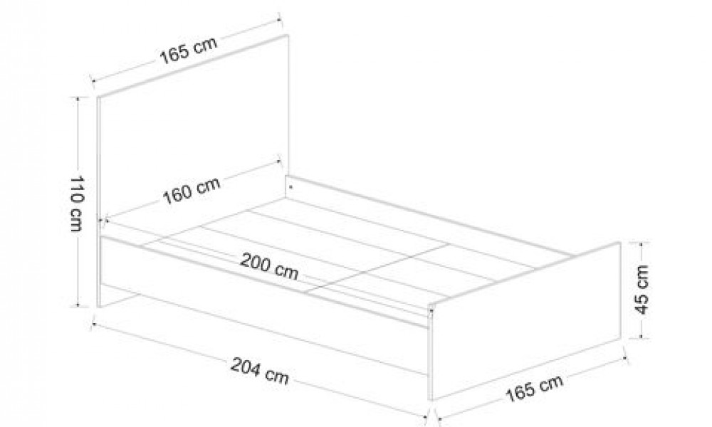 Panna Yatak Odası Takımı, Ceviz, 5 KapaklıModern Yatak Odası