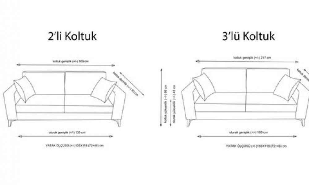 Kristal Üçlü Ve İkili Koltuk Takımı, Koyu Griİndirimli KoltukTakımı